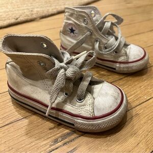 Converse Kids High-Top Sneakers - Cream